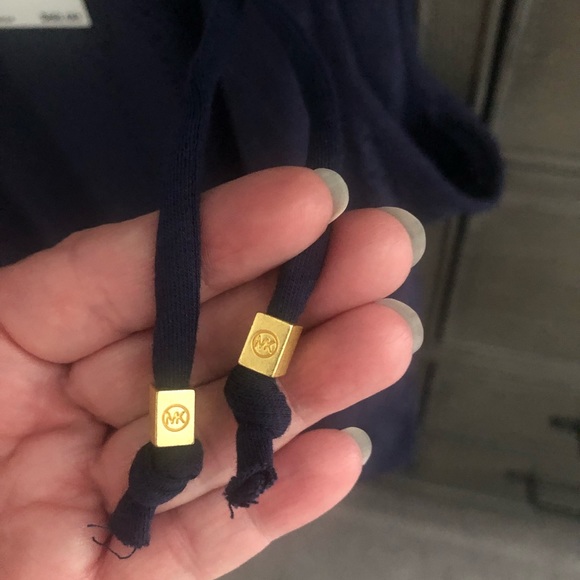 Michael Kors navy blue Sleeveless Blouse L - Picture 5 of 8